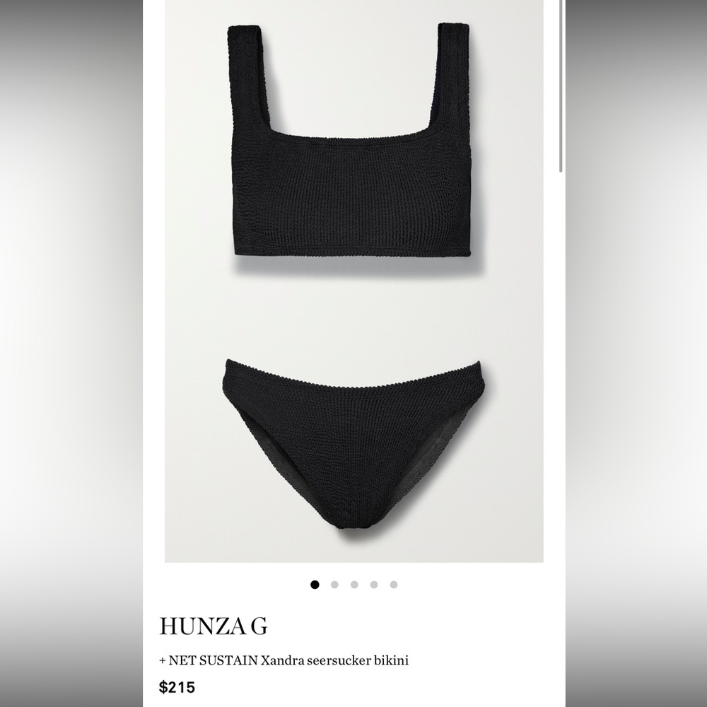 Hunza G Xandra seersucker bikini